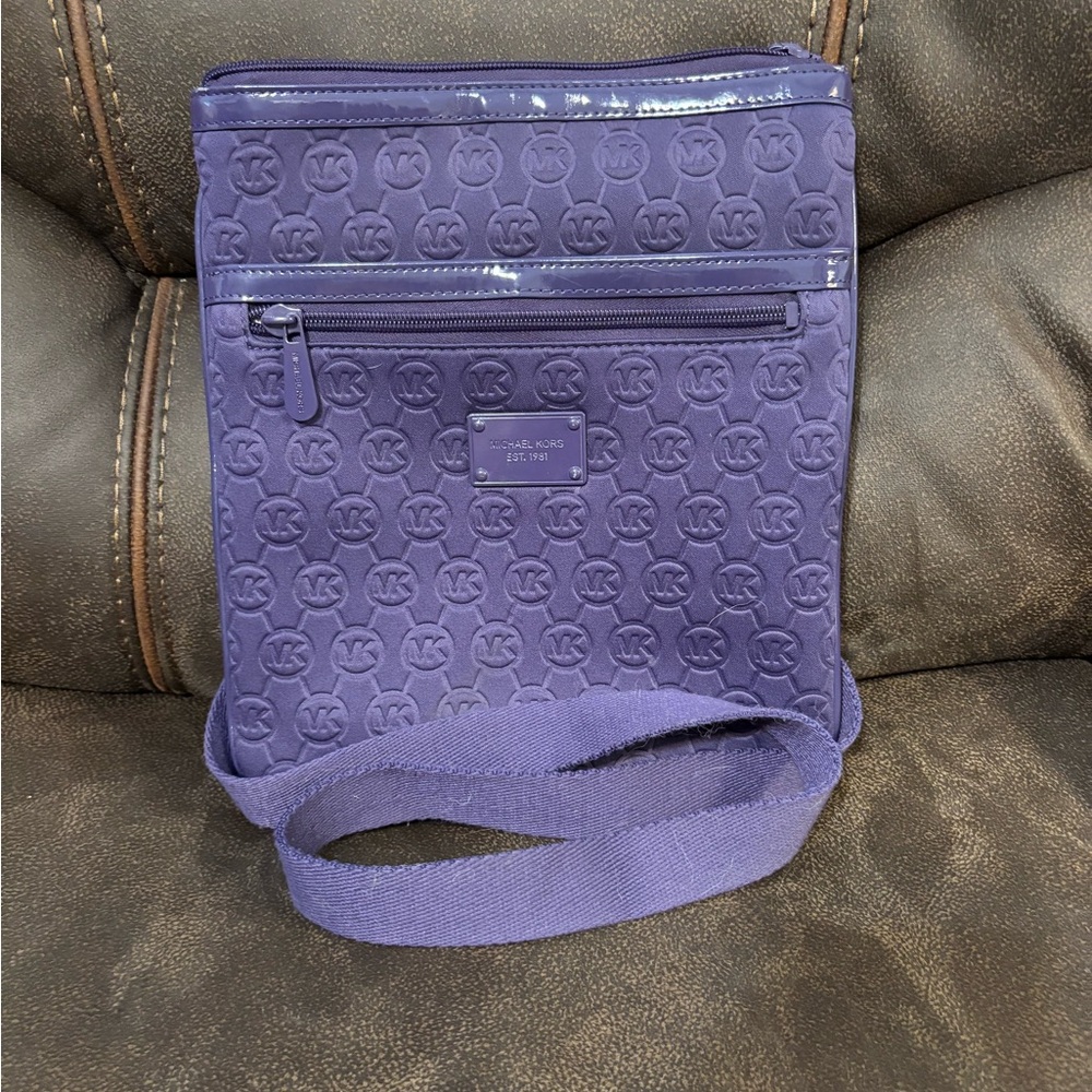 Michael Kors Violet Embossed Crossbody Bag